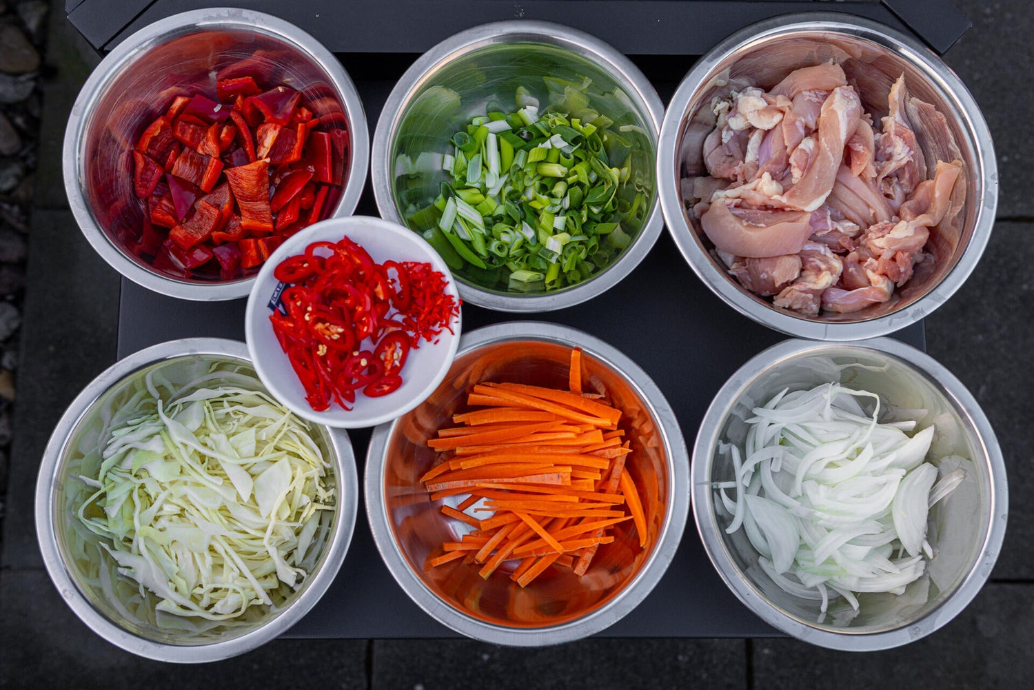Chicken Thigh Noodle Stir-Fry with Veggies - HOT WOK